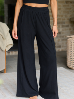 Banks Black Wide Leg Pants